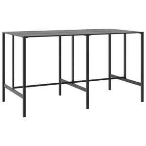 vidaXL Bartisch Schwarz 200x100x110 cm Pulverbeschichteter Stahl