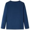 Kinder-Langarmshirt Marineblau 140