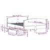 vidaXL Massivholzbett ohne Matratze Wei&szlig; 150x200 cm Kiefernholz