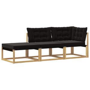vidaXL Sectional Sofa Einheiten mit Kissen Wei&szlig; 241,5 x 83 x 73 cm