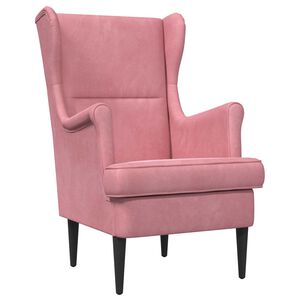 vidaXL Sessel Rosa Samt
