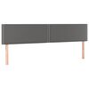 vidaXL Boxspringbett mit Matratze Grau 120x190 cm Kunstleder