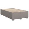 vidaXL Boxspringbett mit Matratze Taupe 90x200 cm Stoff