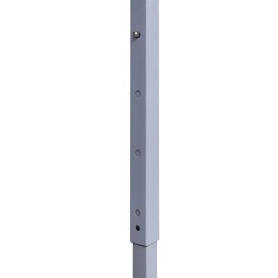 vidaXL Profi-Partyzelt Faltbar mit 2 Seitenwänden 2×2m Stahl Weiß