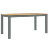 vidaXL Esstisch PANAMA Grau 160x80x75 cm Massivholz Kiefer