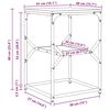 vidaXL Beistelltisch Altholz 41 x 40 x 60 cm Ingenieure Holz und Stahl