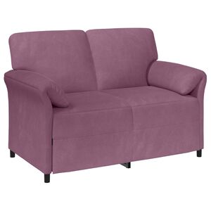 vidaXL 2-Sitzer Sofa Lila 138 x 83 x 95 cm Samt