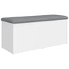 vidaXL Aufbewahrungsbank Wei&szlig; 102 x 42 x 45 cm Holzwerkstoff