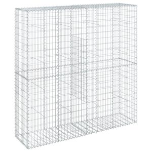 vidaXL Gabione mit Deckel 200x50x200 cm Verzinktes Eisen