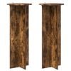 vidaXL Pflanzenst&auml;nder 2 pcs Ger&auml;ucherte Eiche &Oslash;40 x 100 cm