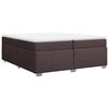 vidaXL Boxspringbett mit Matratze Dunkelbraun 200x200 cm Stoff