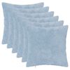 vidaXL Kissenbezug 6 stk. HEERLEN Himmelblau 35 x 35 cm