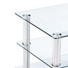 vidaXL TV-Tisch Transparent 120 x 40 x 40 cm Gehärtetes Glas