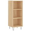 vidaXL Highboard Sonoma-Eiche 34,5x34x180 cm Holzwerkstoff
