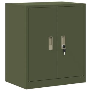 vidaXL Aufbewahrungsschrank Olivgr&uuml;n 60 x 40 x 70 cm Stahl