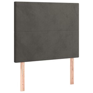 vidaXL Kopfteil Dunkelgrau 80 x 5 x 118/128 cm Samt