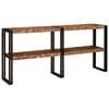 vidaXL Konsolentisch mit Regal Mehrfarbig Massives upgecyceltes Holz
