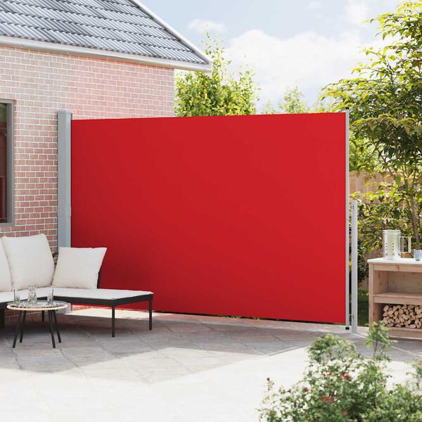 vidaXL Seitenmarkise Ausziehbar 220x500 cm Rot