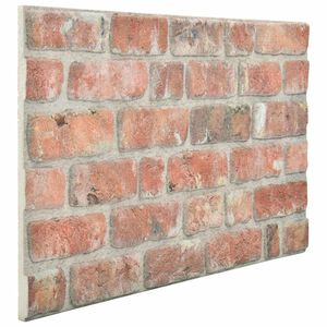 vidaXL Wandpaneele 10 stk. 100 x 50 cm Rot EPS-Schaum