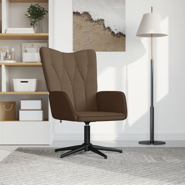 vidaXL Relaxsessel Braun Stoff