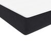 vidaXL Boxspringbett mit Matratze Schwarz 80x220 cm Samt