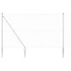 vidaXL Geschwei&szlig;ter Drahtzaun mit Stacheln 10 x 1,5 m Verzinkter Stahl