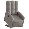vidaXL Relaxsessel mit Aufstehhilfe Taupe Stoff