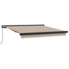 vidaXL Einziehbare Markise Beige 350 x 250 cm Stoff und Metall