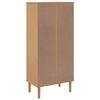 vidaXL Bücherschrank SENJA Rattan-Look Braun 60x35x130 cm Kiefernholz