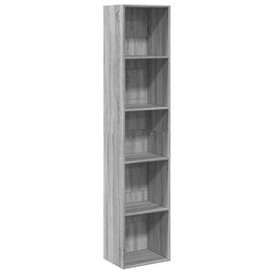 vidaXL B&uuml;cherregal Grau Sonoma 40x30x189 cm Holzwerkstoff