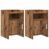vidaXL Nachttische 2 pcs Altholz 40 x 36 x 60 cm Holzwerkstoff