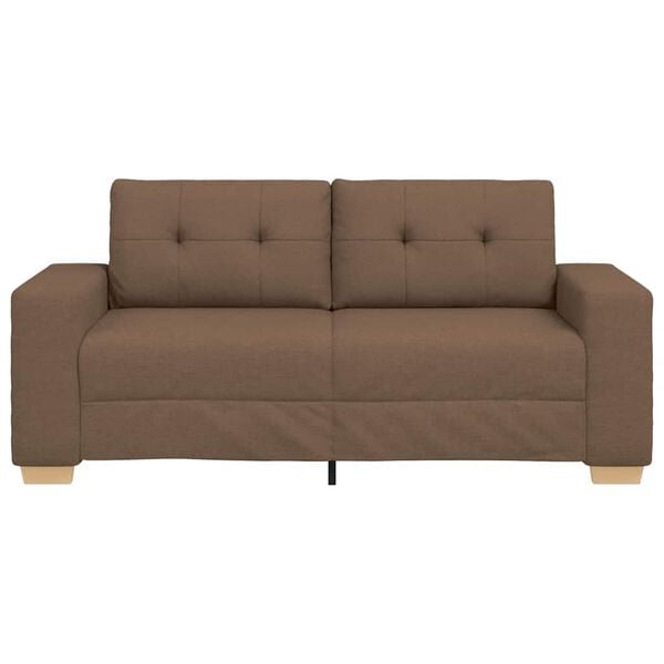 vidaXL Loveseat-Sofa Braun 180x77x82 cm Stoff