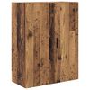 vidaXL Highboard mit Schubladen 2 pcs Altholz Engineered Wood und Glas