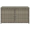 vidaXL Gartenschrank Grau 110x55x60,5 cm Poly Rattan