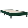 vidaXL Boxspringbett ohne Matratze Dunkelgr&uuml;n 100x210 cm Samt