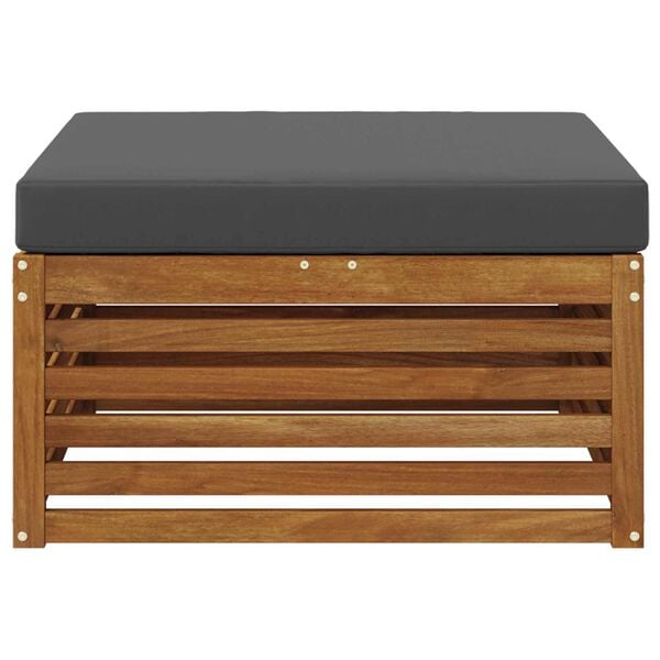 vidaXL Outdoor-Fu&szlig;hocker Massivholz Akazie Natur