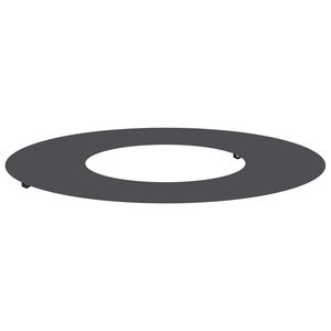 vidaXL geeignet f&uuml;r flachen Baumring Schwarz &Oslash;30 / 60 cm Stahl