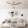 vidaXL Deckenventilator mit Licht und Fernbedienung 108 cm Hellbraun