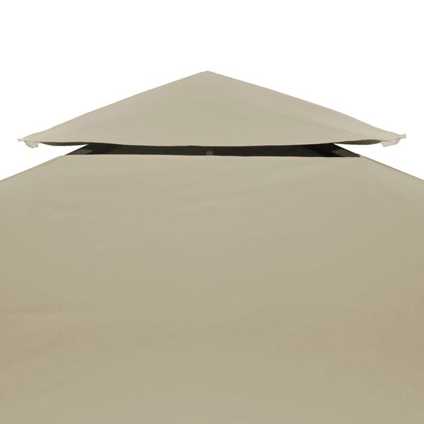 vidaXL Pavillon-Ersatzdach 310 g/m&sup2; Beige 3x3 m
