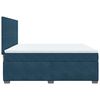 vidaXL Boxspringbett mit Matratze Blau 180x200 cm Samt