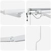vidaXL Markisenrahmen mit LED-Lichtleisten Wei&szlig; 350 x 250 cm Aluminium