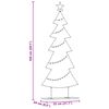 vidaXL Metall Weihnachtsbaum mit St&auml;nder Schwarz 150 cm Stahl