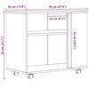 vidaXL Beistelltisch Artisan-Eiche 70x35x55 cm Holzwerkstoff