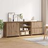 vidaXL Sideboard 3 pcs Artisan-Eiche 70 x 41 x 75 cm Holzwerkstoff