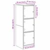 vidaXL Highboard Altholz 35 x 37 x 109 cm Holzwerkstoff