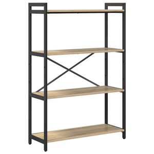vidaXL B&uuml;cherregal 80 x 30 x 120 cm Holzwerkstoff Sonoma-Eiche