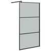 vidaXL Duschwand f&uuml;r Walk-In Dusche 100x195 cm Dunkel ESG Glas Schwarz