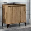 vidaXL Waschbeckenunterschrank Artisan-Eiche 58x33x60 cm Holzwerkstoff