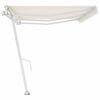 vidaXL Standmarkise Automatisch 600x300 cm Creme