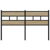 vidaXL Kopfteil Sonoma-Eiche 140 cm Eisen und Holzwerkstoff